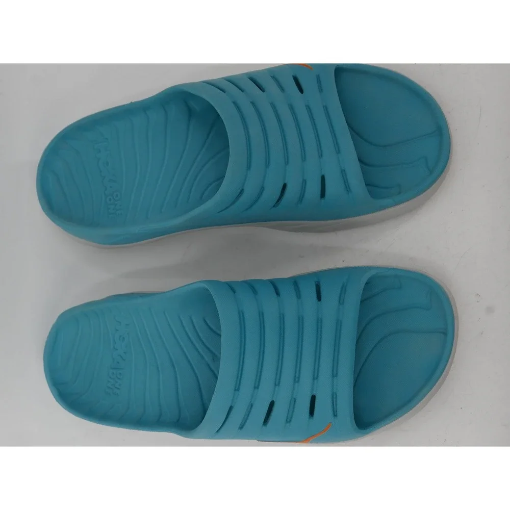 HOKA ONE ONE Ora Recovery Slide Sandals Blue Comfort Cushioned Men's Size 12